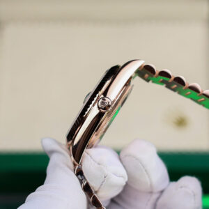 Đồng Hồ Rolex Day-Date 228235 Bọc Vàng 18K Mặt Xám Xưởng QF 189 Grams 40mm (10)