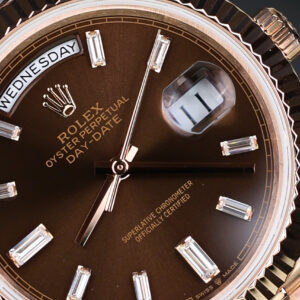 Đồng Hồ Rolex Day-Date 228235 Mặt Chocolate Replica Xưởng QF 189 Grams 40mm (2)