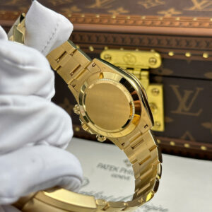 Đồng Hồ Rolex Daytona 116505 Bọc Vàng 18K Mặt Số Xà Cừ Tự Nhiên Đính Moissanite 40mm (9)