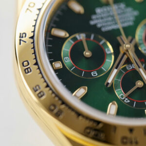 Đồng Hồ Rolex Daytona 116508 Bọc Vàng Thật Mặt Xanh Lá Cây Replica 40mm (2)