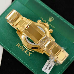 Đồng Hồ Rolex Daytona 116508 Bọc Vàng Thật Mặt Xanh Lá Cây Replica 40mm (2)