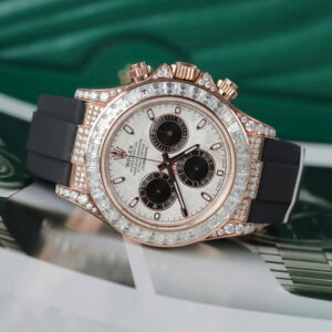 Đồng Hồ Rolex Daytona 126535TBR Bọc Vàng Hồng Đính Moissanite 40mm (10)