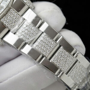 Đồng Hồ Rolex Daytona Eye Of Tiger Chế Tác Đính Đá Moissanite Baguette 40mm (1)