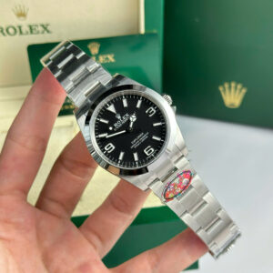 Đồng Hồ Rolex Explorer 214270 Replica Cao Cấp Nhất Mặt Đen Nhà Máy Clean 39mm (11)