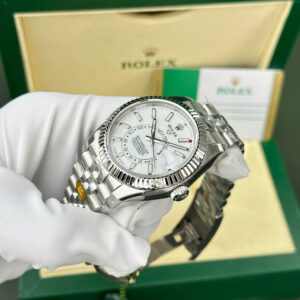 Đồng Hồ Rolex Sky-Dweller 326934 Replica Mặt Trắng Xưởng ZF 42mm (1)
