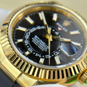 Đồng Hồ Rolex Sky-Dweller 336238 Mặt Đen Nặng 192 Grams Nhà Máy ZF 42mm (1)