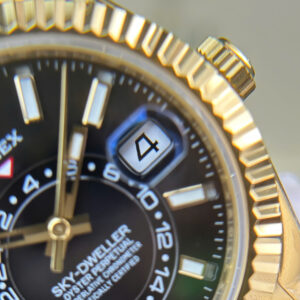 Đồng Hồ Rolex Sky-Dweller 336238 Mặt Đen Nặng 192 Grams Nhà Máy ZF 42mm (1)