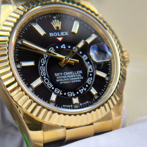 Đồng Hồ Rolex Sky-Dweller 336238 Mặt Đen Nặng 192 Grams Nhà Máy ZF 42mm (1)