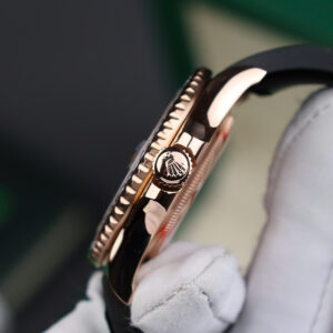 Đồng Hồ Rolex Yacht Master 116655 Bọc Vàng Đính Moissanite Baguette 40mm (13)