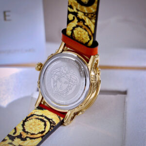 Đồng Hồ Versace Hellenyium Nữ Dây Da Màu Đỏ Siêu Cấp Máy Pin 35mm (3)