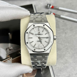 Đồng Hồ Audemars Piguet Royal Oak 15450 Fake Cao Cấp Mặt Trắng Xưởng IP 37mm (1)