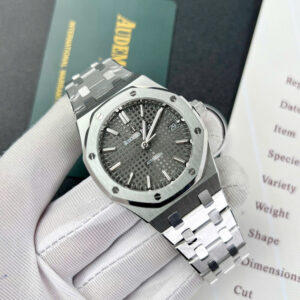 Đồng Hồ Audemars Piguet Royal Oak 15450 Fake Cao Cấp Mặt Xám Xưởng IP 37mm (1)