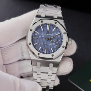 Đồng Hồ Audemars Piguet Royal Oak 15450 Fake Cao Cấp Mặt Xanh Xưởng IP 37mm (6)
