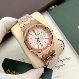 Đồng Hồ Audemars Piguet Royal Oak Selfwinding 15450 Rep 11 Màu Vàng Hồng Xưởng IP 37mm (4)