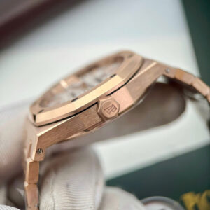 Đồng Hồ Audemars Piguet Royal Oak Selfwinding 15450 Rep 11 Màu Vàng Hồng Xưởng IP 37mm (4)