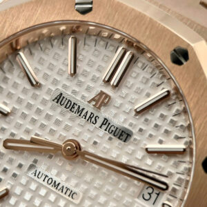 Đồng Hồ Audemars Piguet Royal Oak Selfwinding 15450 Rep 11 Màu Vàng Hồng Xưởng IP 37mm (4)