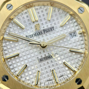 Đồng Hồ Audemars Piguet Royal Oak Selfwinding 15450 Rep 11 Màu Vàng Vàng Xưởng IP 37mm (2)