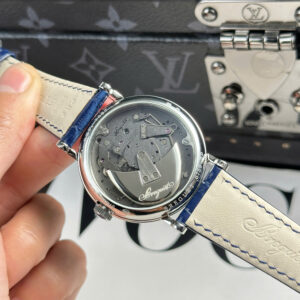 Đồng Hồ Breguet Tradition 7097BB Nam Dây Da Màu Xanh Replica 11 Xưởng ZF 40mm (6)