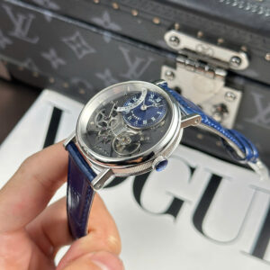 Đồng Hồ Breguet Tradition 7097BB Nam Dây Da Màu Xanh Replica 11 Xưởng ZF 40mm (6)