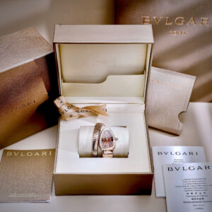 Đồng Hồ Bvlgari Tado Ando Serpenti Mặt Nâu Hình Rắn Đính Đá Like Auth 30mm (2)