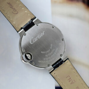 Đồng Hồ Cartier Ballon Nữ Đính Đá Mặt Tròn Màu Trắng Replica Nhà Máy AF 33mm (3)