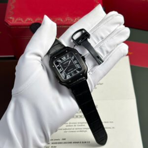 Đồng Hồ Cartier Santos de Cartier Black ADLC Replica Cao Cấp Nhà Máy BV (11)