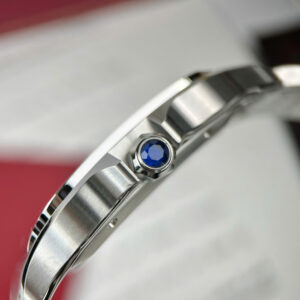 Đồng Hồ Cartier Santos de Cartier Medium WSSA0029 Rep 1 1 Mặt Trắng Xưởng BV (9)