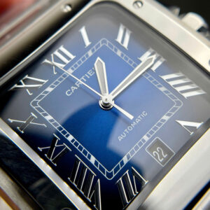 Đồng Hồ Cartier Santos de Cartier WSSA0030 Mặt Xanh Blue Nhà Máy BV (9)