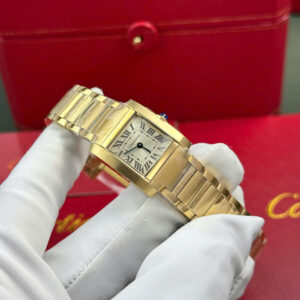 Đồng Hồ Cartier Tank Francaise Small Nữ Dây Kim Loại Replica Cao Cấp (1)
