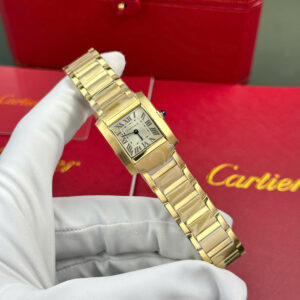 Đồng Hồ Cartier Tank Francaise Small Nữ Dây Kim Loại Replica Cao Cấp (1)