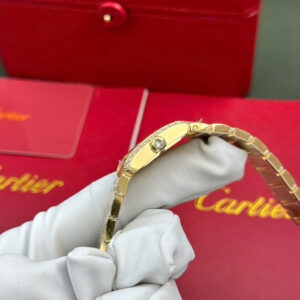 Đồng Hồ Cartier Tank Francaise Small Nữ Đính Đá Replica Cao Cấp (5)