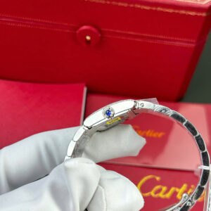 Đồng Hồ Cartier Tank Francaise Small Replica 1 1 Nữ Đính Đá Máy Pin (5)