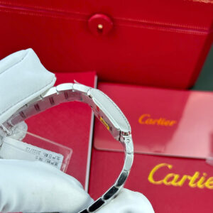 Đồng Hồ Cartier Tank Francaise Small Replica 1 1 Nữ Đính Đá Máy Pin (5)