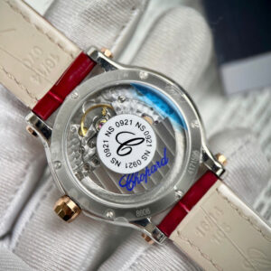 Đồng Hồ Chopard Happy Sport Mặt Số Đính Đá Màu Xanh Là Cây Replica 36mm (9)