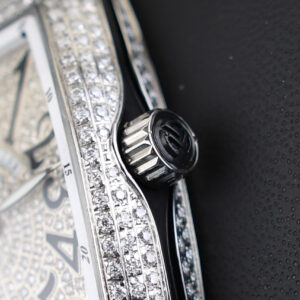 Đồng Hồ Franck Muller V32 Đính Full Kim Cương Nhân Tạo Moissanite Xưởng ABF 36mm (5)