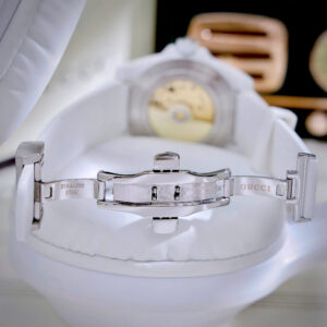 Đồng Hồ Gucci Diver Cơ Lộ Máy Automatic Nam Dây Cao Su Màu Trắng 40mm (1)