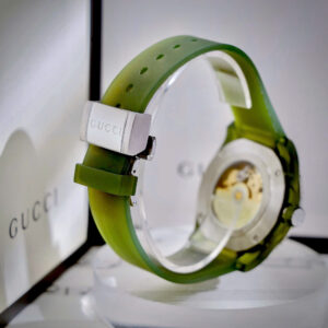 Đồng Hồ Gucci Diver Cơ Lộ Máy Automatic Nam Dây Cao Su Màu Xanh Lá 40mm (6)