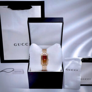 Đồng Hồ Gucci Horsebit Nữ Mặt Chữ Nhật Dây Kim Loại Like Auth 21x37mm (1)