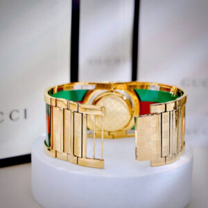 Đồng Hồ Gucci Twirl Nữ Dạng Lắc Tay Màu Vàng Siêu Cấp Máy Pin 32mm (3)