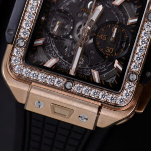 Đồng Hồ Hublot Big Bang Unico King Gold Đính Moissanite Replica Nhà Máy BBF 42mm (2)