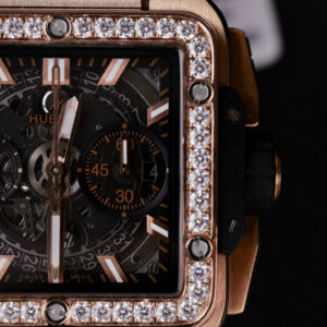 Đồng Hồ Hublot Big Bang Unico King Gold Đính Moissanite Replica Nhà Máy BBF 42mm (2)