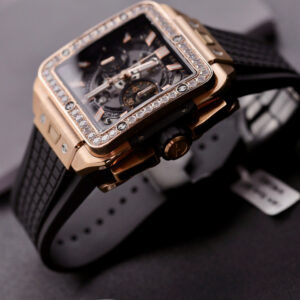 Đồng Hồ Hublot Big Bang Unico King Gold Đính Moissanite Replica Nhà Máy BBF 42mm (2)