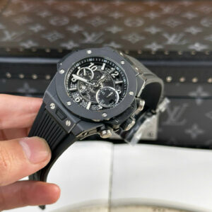 Đồng Hồ Hublot Big Bang Unico Sky Blue Replica Vỏ Gốm Đen Nhà Máy BBF 42mm (2)