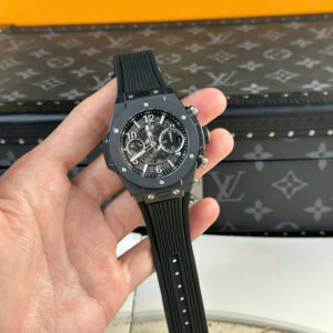 Đồng Hồ Hublot Big Bang Unico Sky Blue Replica Vỏ Gốm Đen Nhà Máy BBF 42mm (2)