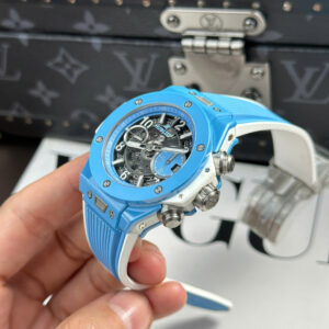 Đồng Hồ Hublot Big Bang Unico Sky Blue Replica Vỏ Gốm Xanh Nhà Máy BBF 42mm (10)