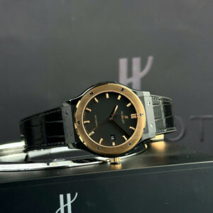 Đồng Hồ Hublot Classic Fusion Ceramic Demi King Gold Rep 11 Nhà Máy JJZ (6)