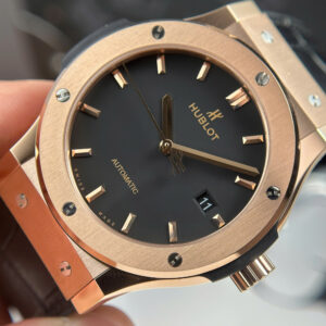 Đồng Hồ Hublot Classic Fusion King Gold Màu Đen Replica 11 Xưởng JJF 42mm (8)