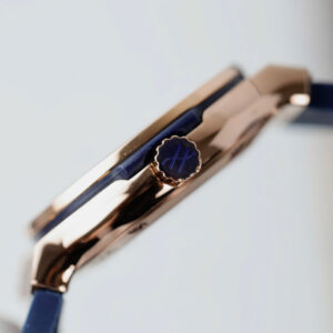 Đồng Hồ Hublot Classic Fusion King Gold Màu Xanh Blue Replica Nữ Xưởng HB 33mm (1)