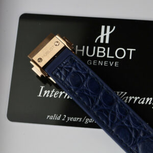 Đồng Hồ Hublot Classic Fusion King Gold Màu Xanh Blue Replica Nữ Xưởng HB 33mm (1)