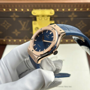 Đồng Hồ Hublot Classic Fusion King Gold Màu Đen Replica 11 Xưởng JJF 42mm (1)